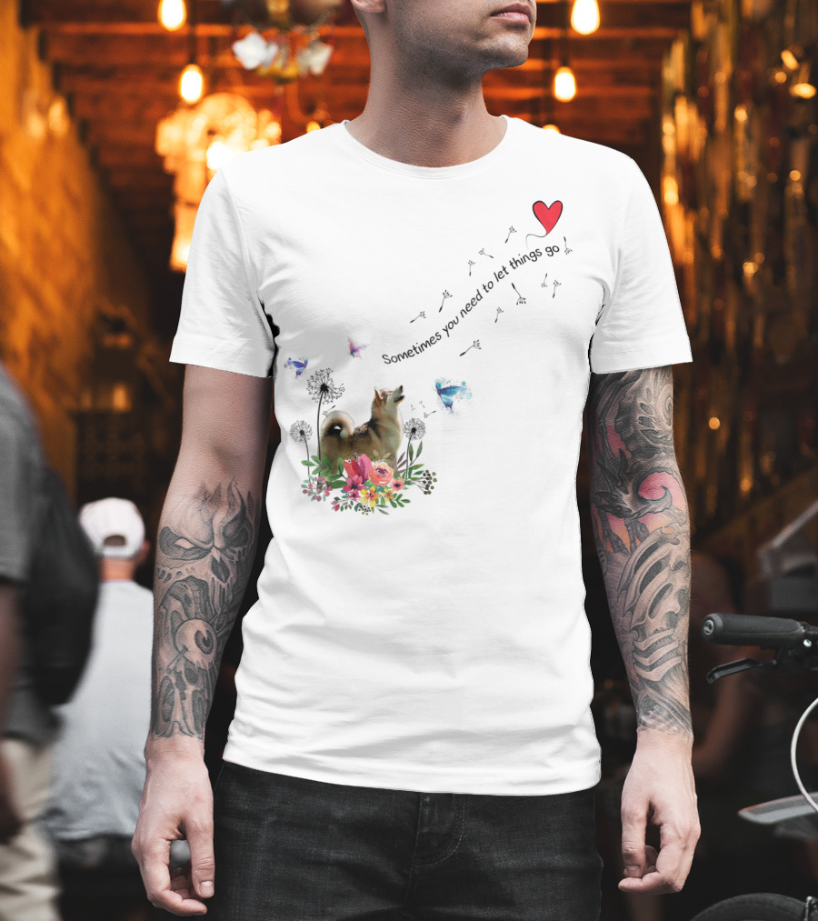 Alaskan Malamute Dog Sometimes You Need to Let Things Go T-Shirt