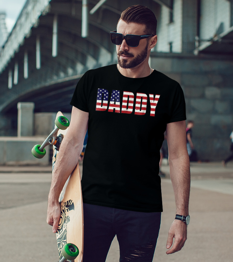 Daddy American Flag T-Shirt