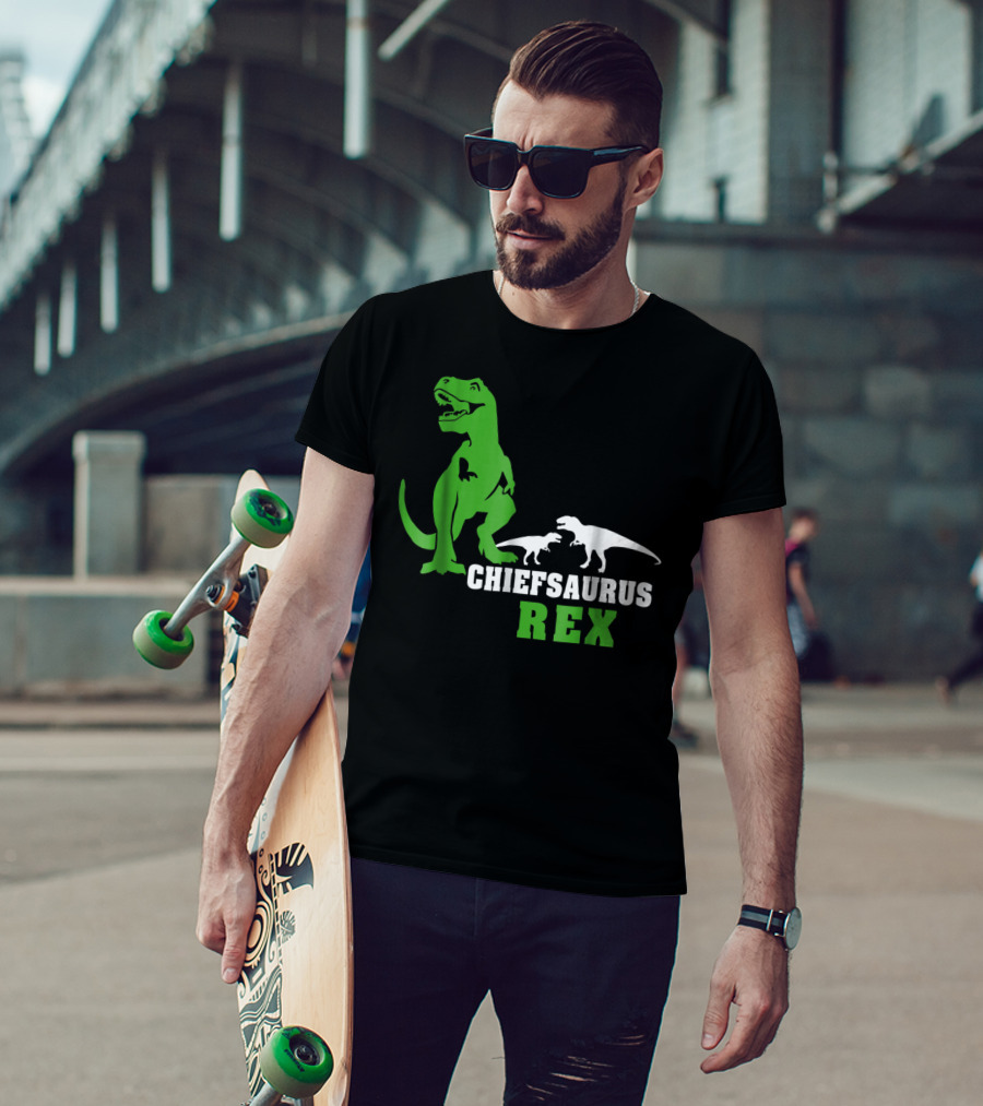 Chiefsaurus Rex Dinosaur Men T-Shirt