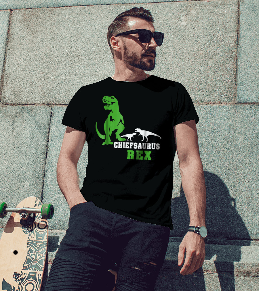 Chiefsaurus Rex Dinosaur Men T-Shirt