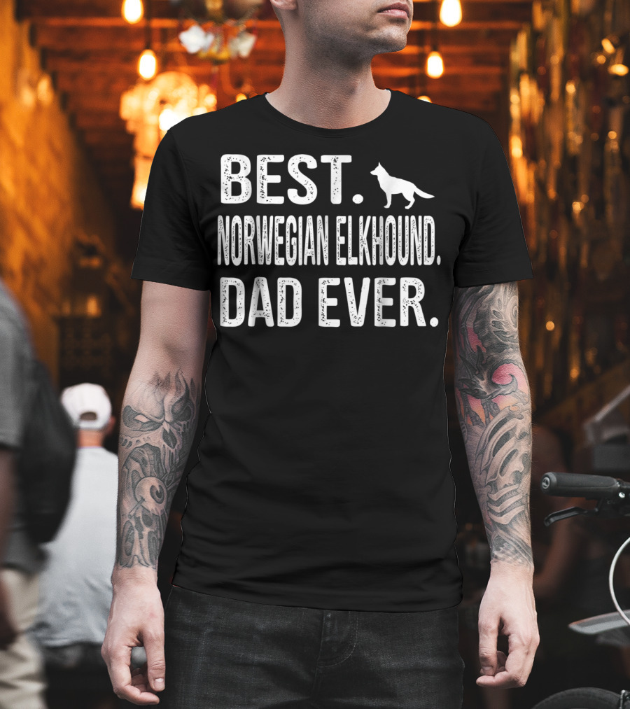 Best Norwegian Elkhound Dad Ever T-Shirt