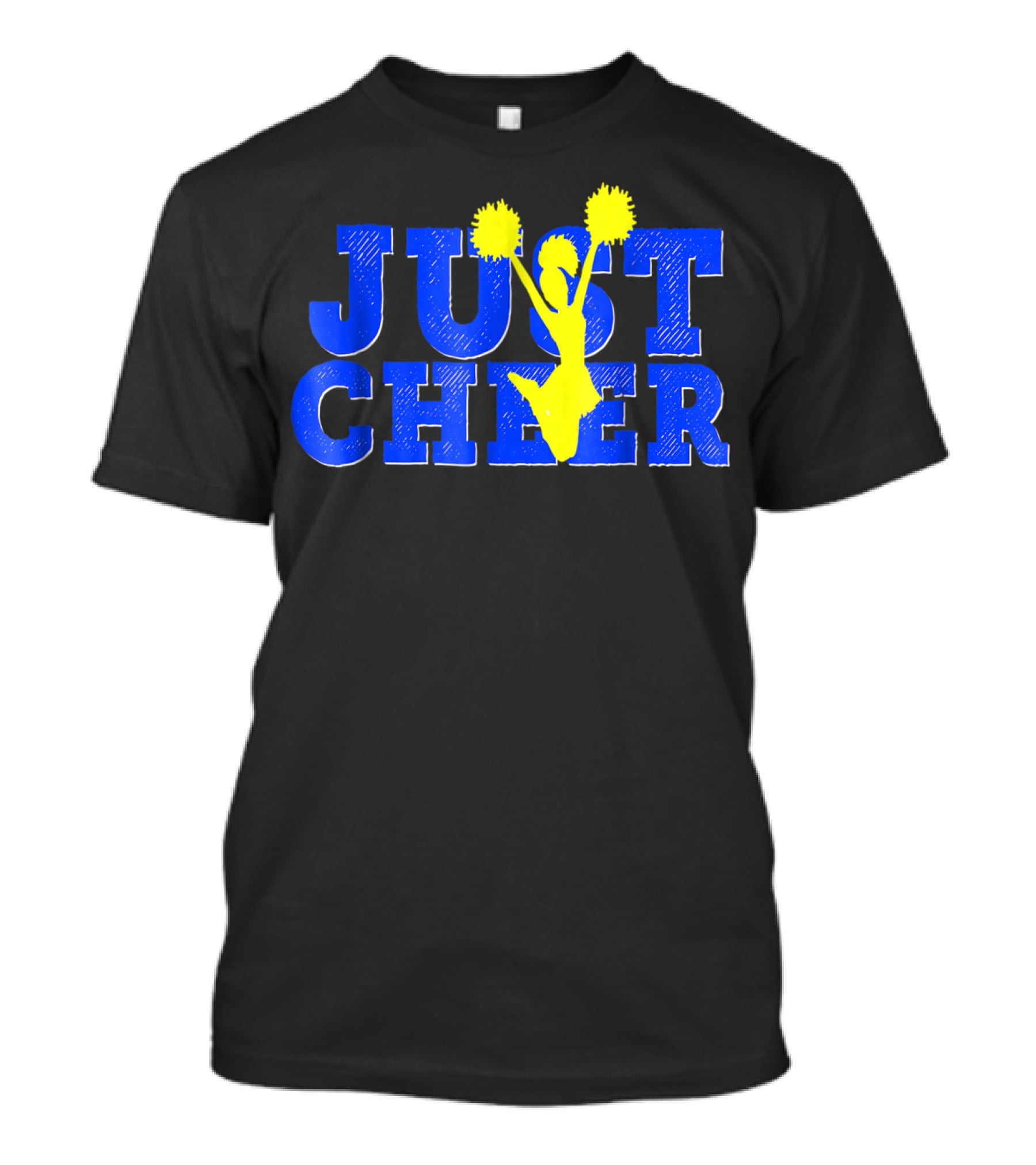 Cheerleading Pom Poms Just Cheer Mom Coach Daughter T-Shirt
