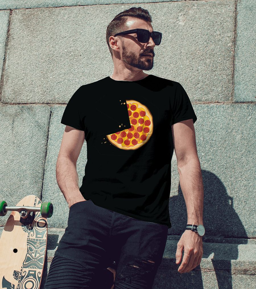 Matching Pizza Slice With 2 Kids Babies Twins Funny81 T-Shirt