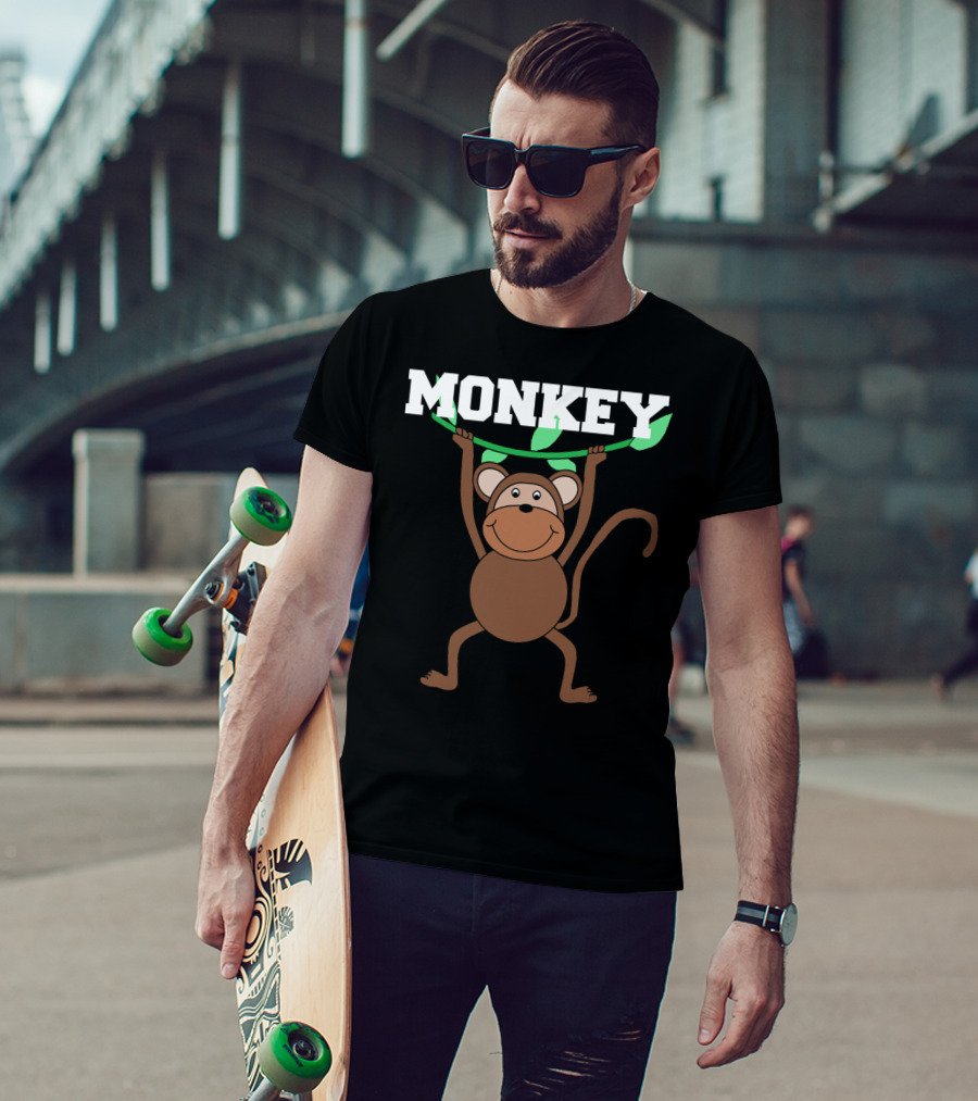 Monkey Circus Birthday Matching For Mom Son Daughter T-Shirt