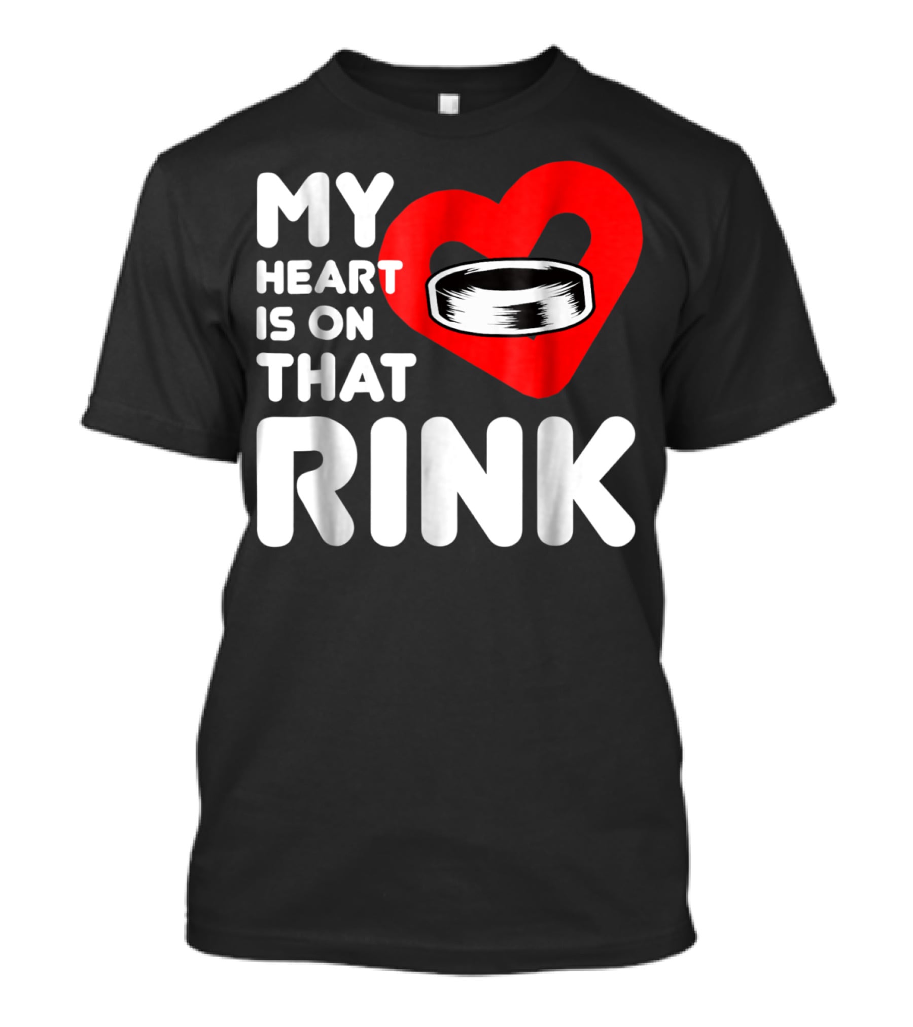 My Heart Is On That Rink Hockey Wife League T-Shirt