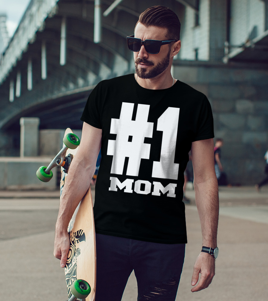 1 Mom Tees Number One Mom Fancy S68 T-Shirt