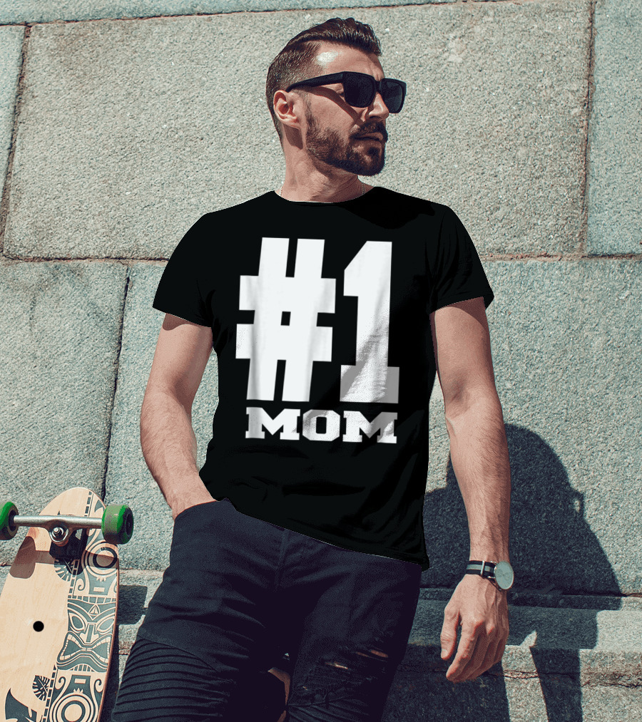 1 Mom Tees Number One Mom Fancy S68 T-Shirt