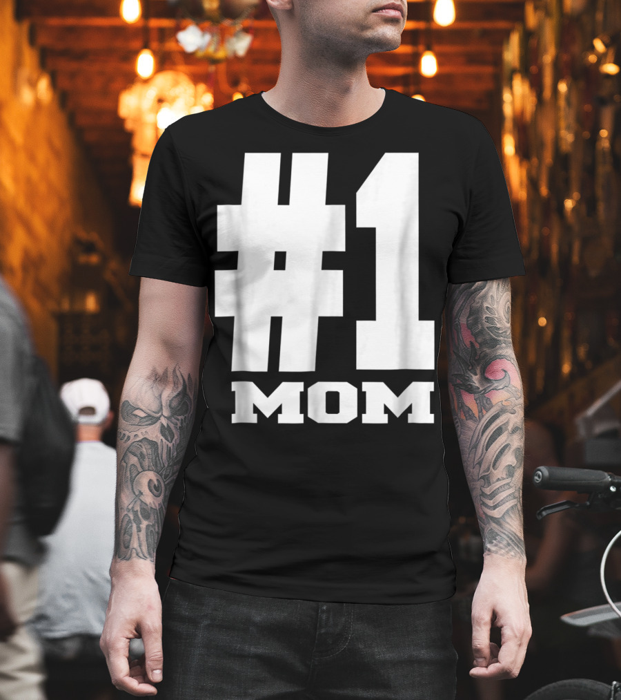 1 Mom Tees Number One Mom Fancy s68 T-Shirt
