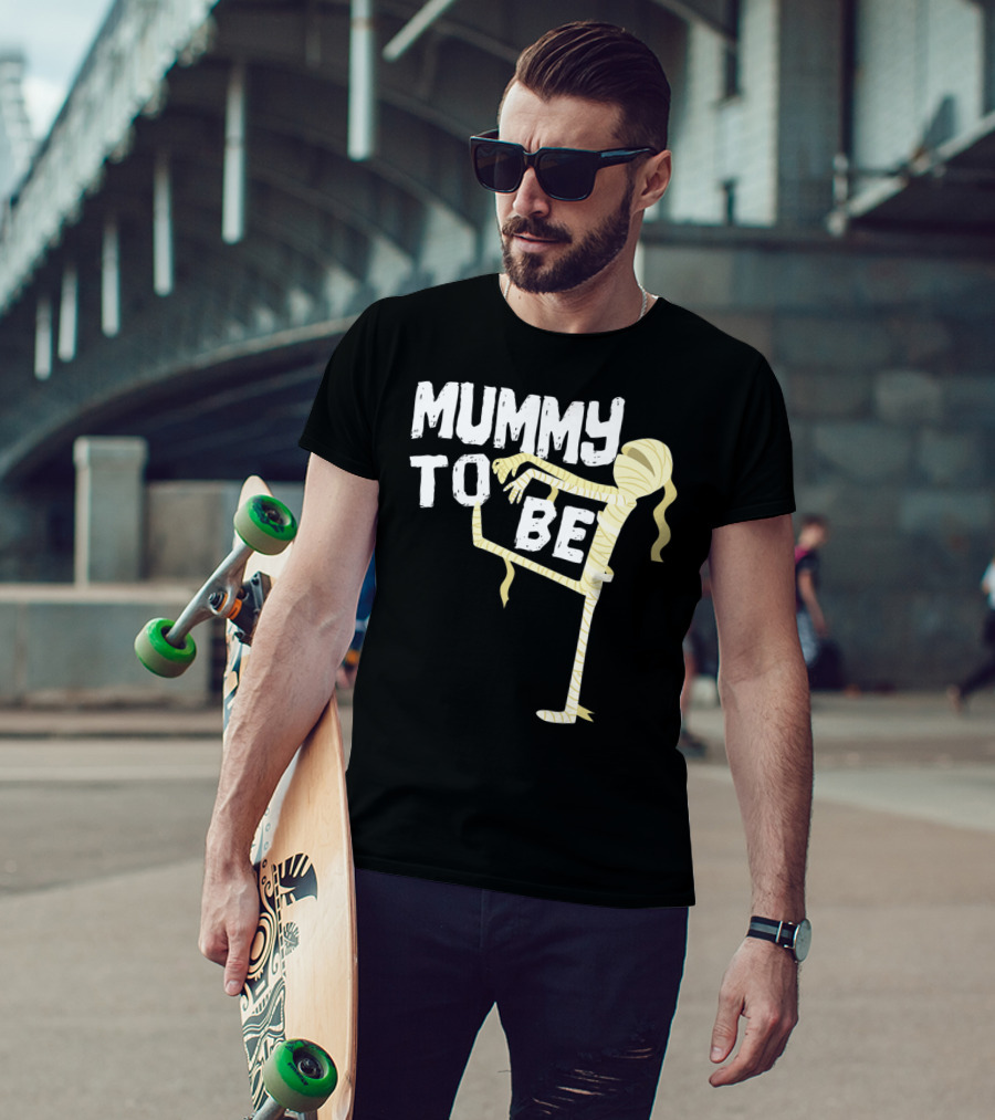 Mummy To Be Pregnancy Halloween First Time Mom Reveal Baby Shower60 T-Shirt