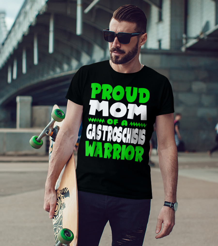 Proud Mom Of A Gastroschisis Warrior Awareness T-Shirt