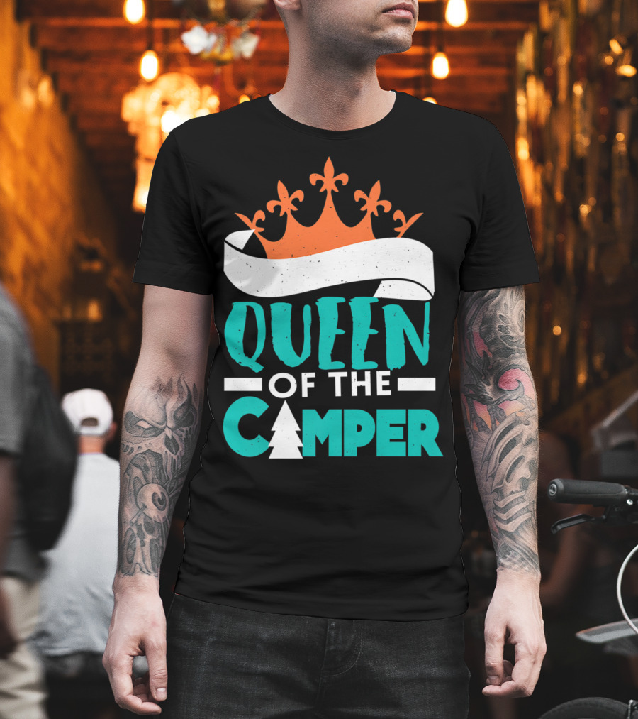 QUEEN OF THE CAMPER RV CROWN TREE T-Shirt