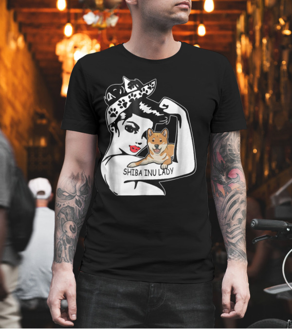 Shiba Inu Lady Strong Mom Birthday Funny T-Shirt Shiba Inu Lady Strong Mom Birthday Funny T-Shirt