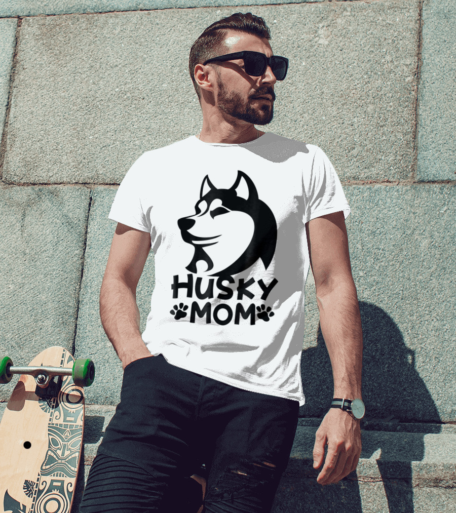 Husky Mom Siberian Husky Lovers I Love My Husky T-Shirt