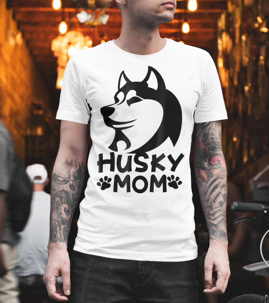 Husky Mom Siberian Husky Lovers I Love My Husky T-Shirt