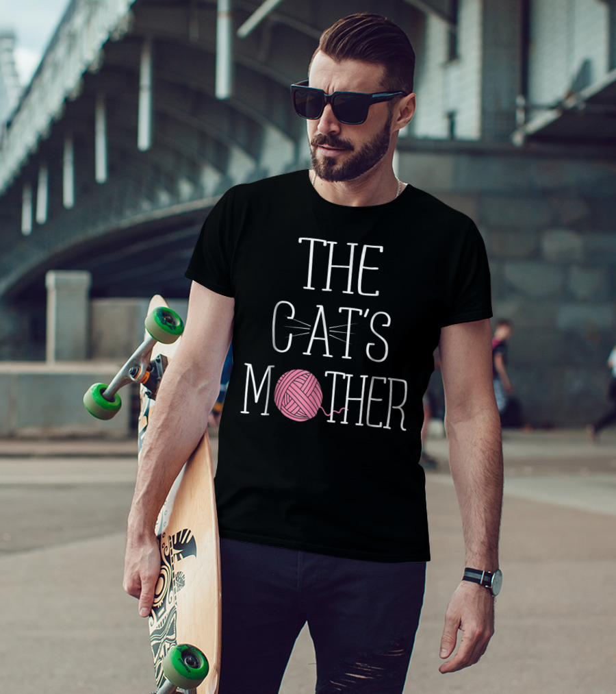 The Cat's Mother Cat Mom Yarn Ball Whiskers T-Shirt