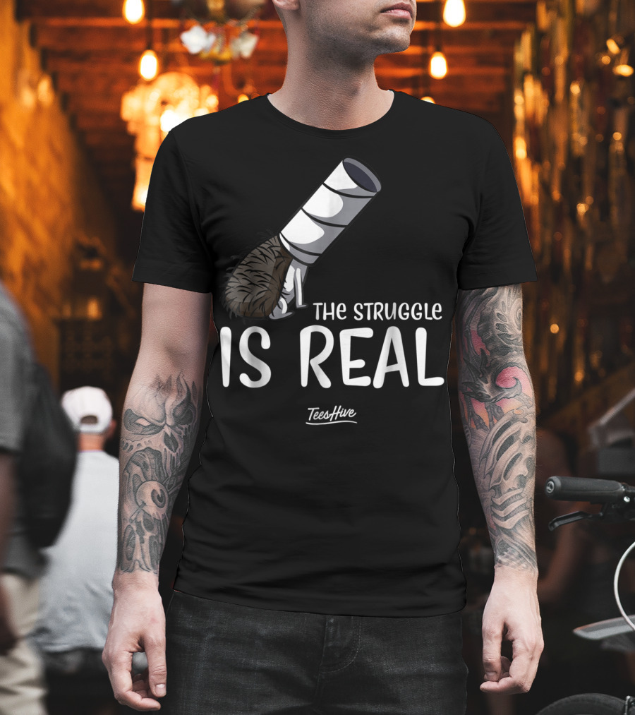 The Struggle Is Real Hedgehog TeesHive Funny Lover 15 T-Shirt