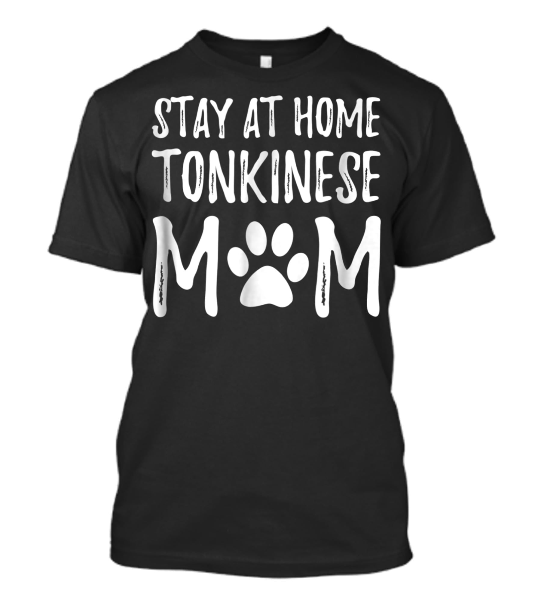Stay At Home Tonkinese Mom Paw Prints T-Shirt