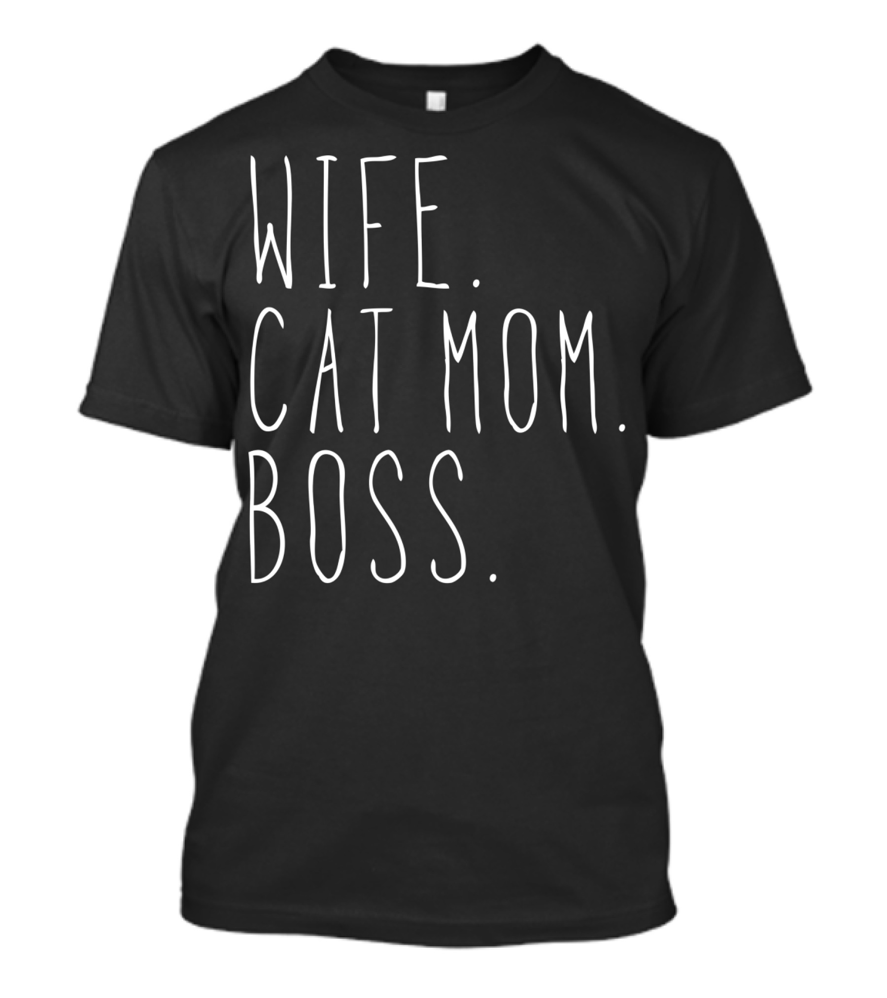 Wife Cat Mom Boss T-Shirt