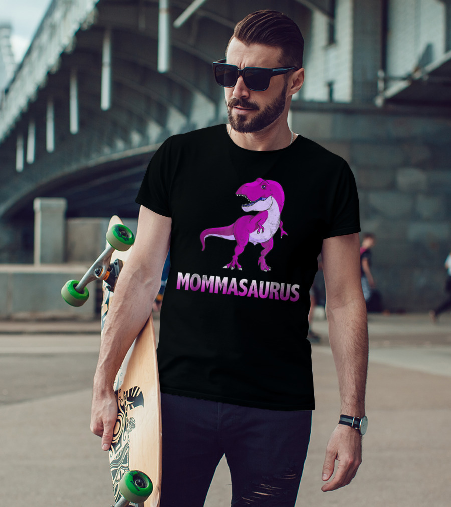 MOMMASAURUS Pink TRex Mother Momma TRex T-Shirt