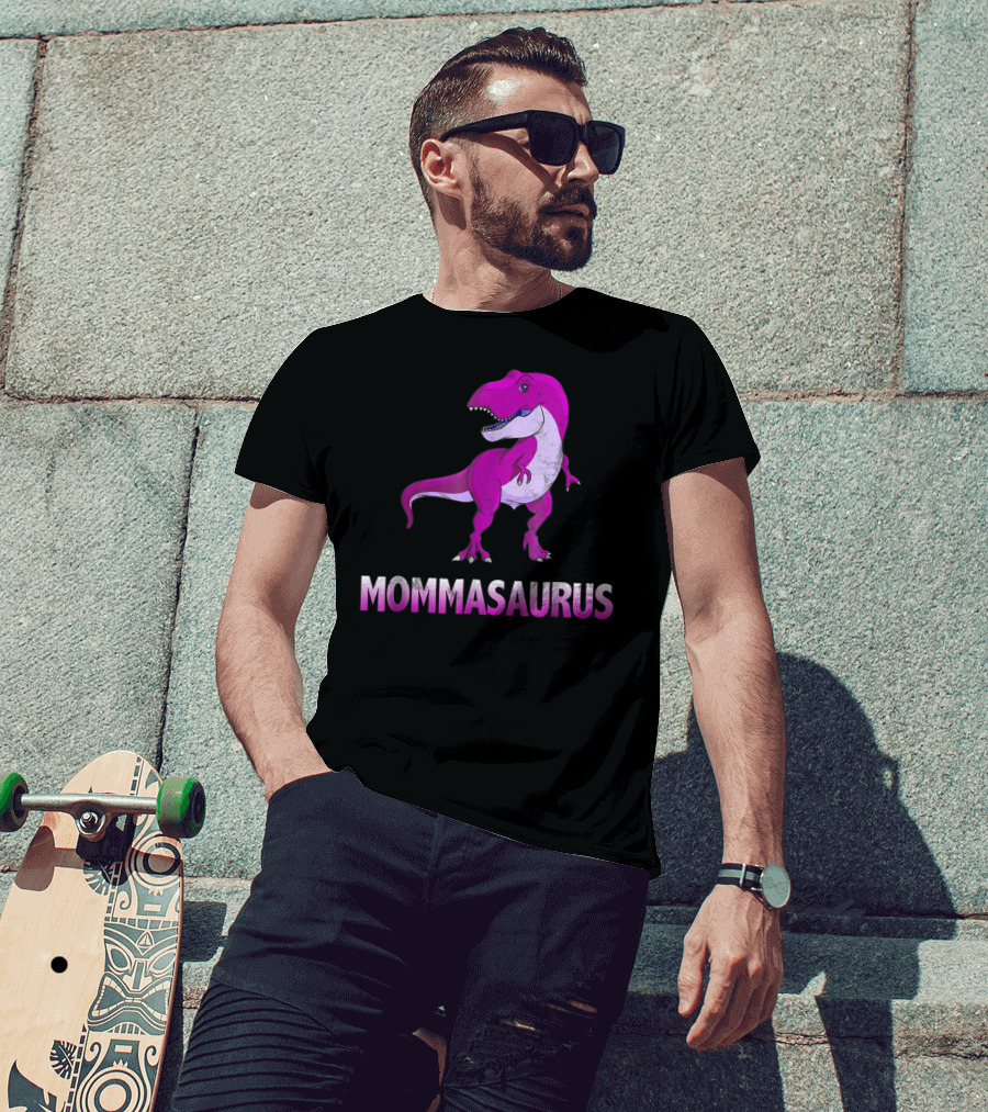 MOMMASAURUS Pink TRex Mother Momma TRex T-Shirt