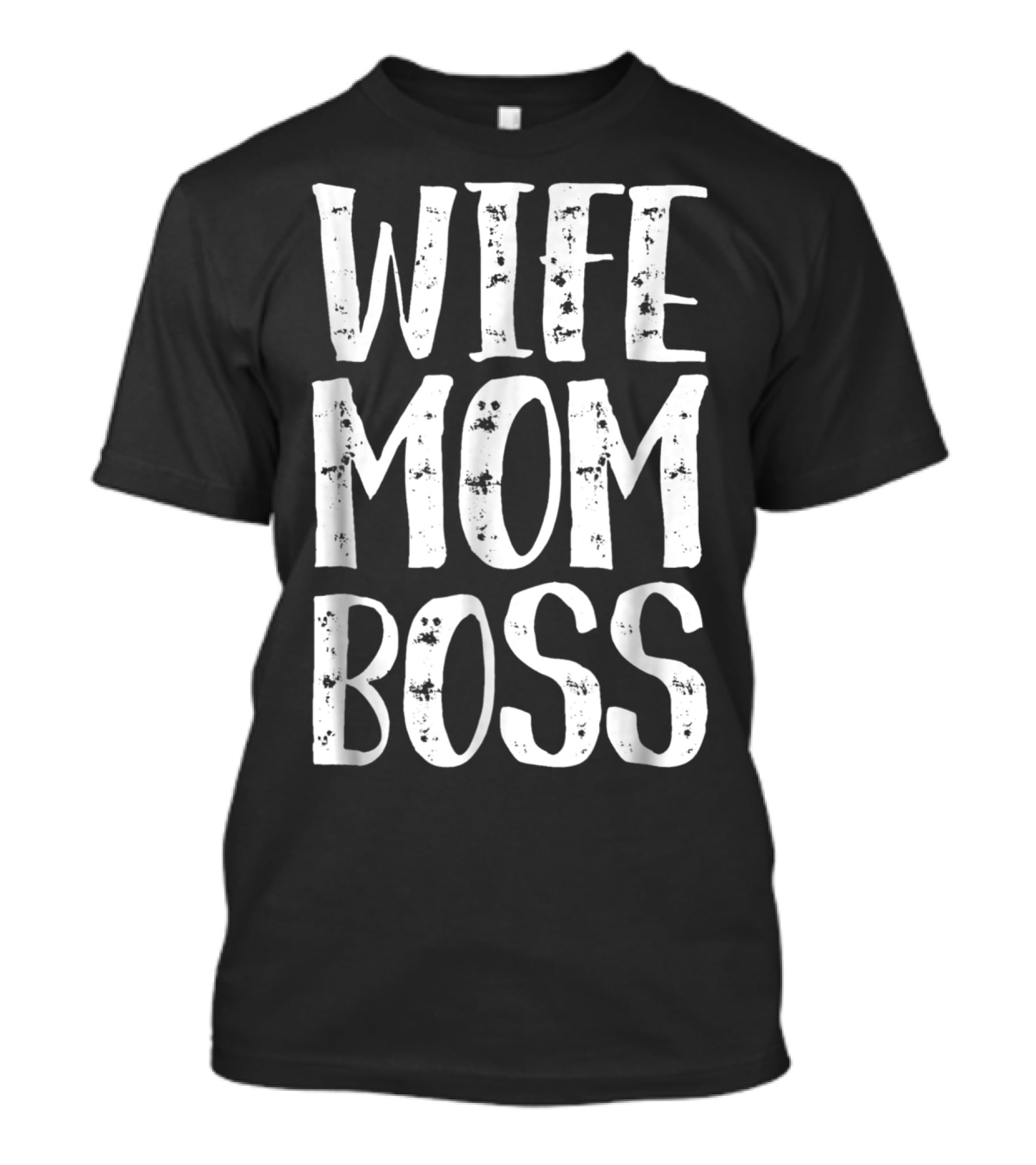 Wife Mom Boss Funny Letters Summer T-Shirt