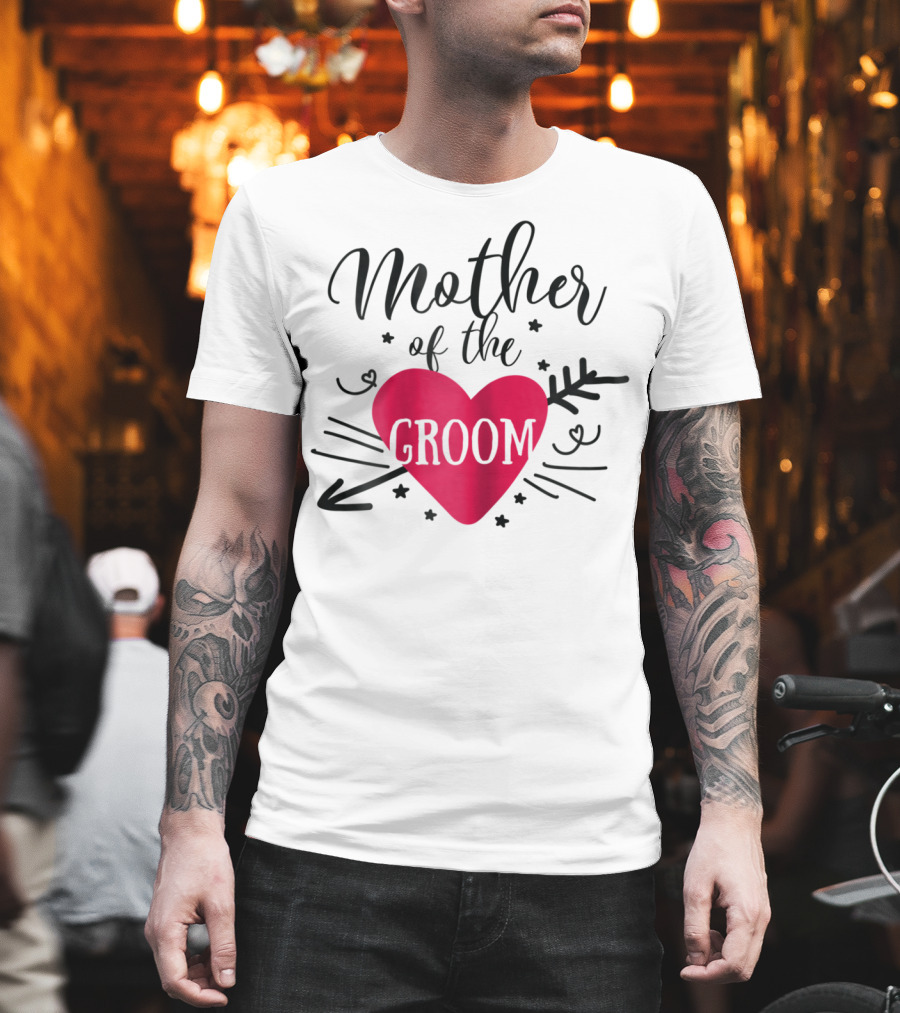 Mother Of The Groom Romantic Heart T-Shirt