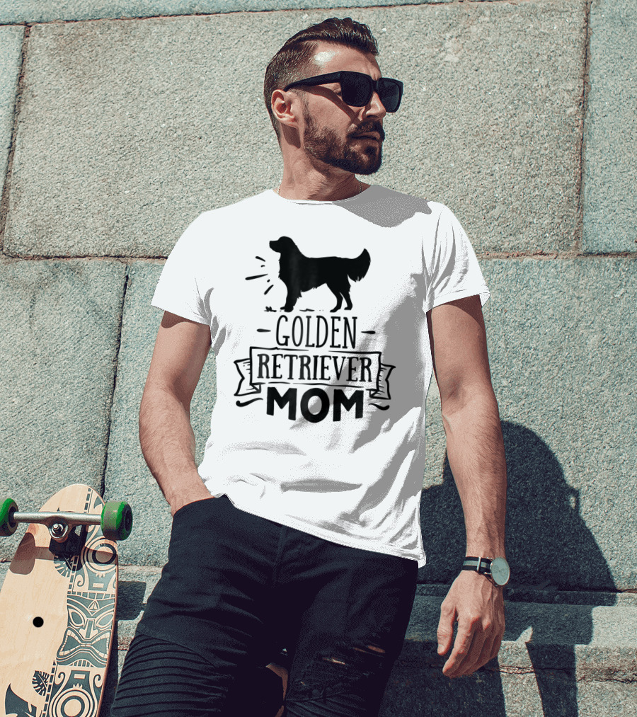 Golden Retriever Mom Puppy Mother Love Dog T-Shirt