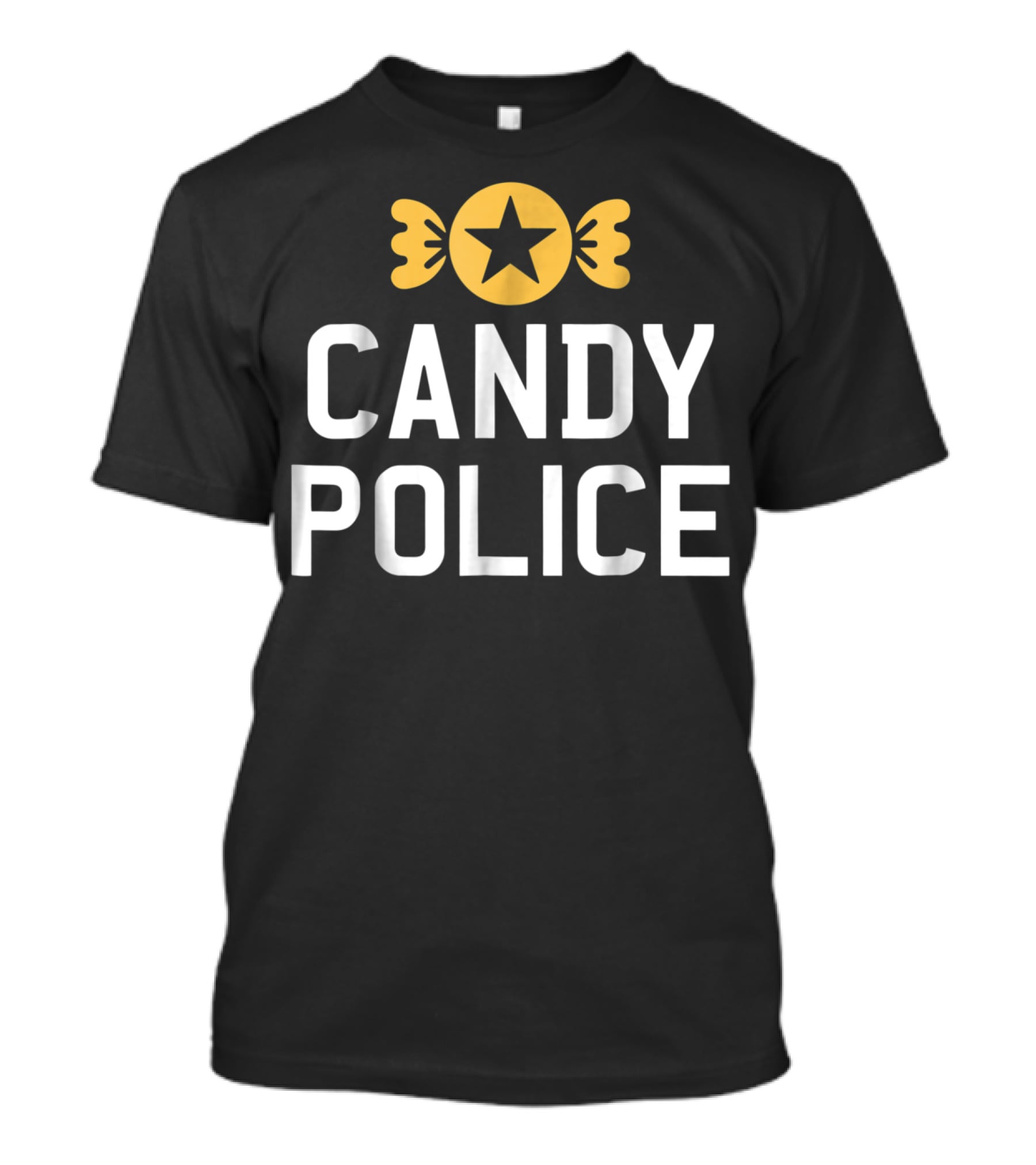 Candy Police Star Badge Halloween Funny T-Shirt