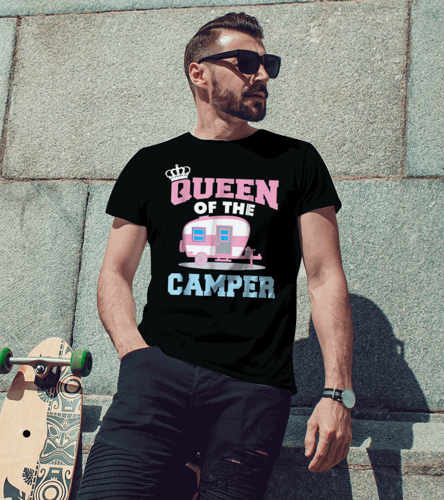 Queen Of The Camper Funny RV Camping 8 T-Shirt