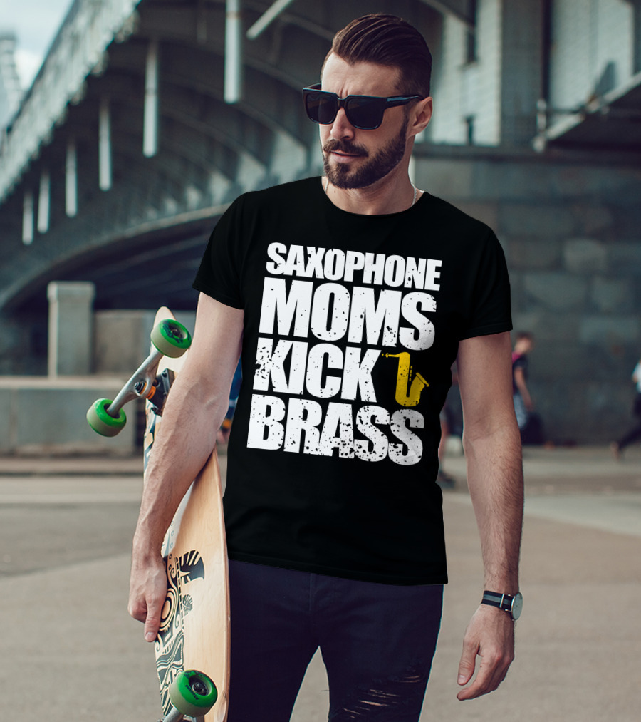 Saxophone Moms Kick Brass T-Shirt