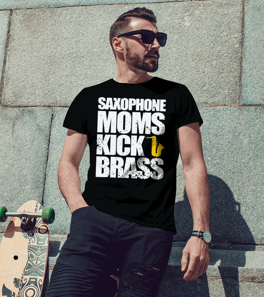Saxophone Moms Kick Brass T-Shirt