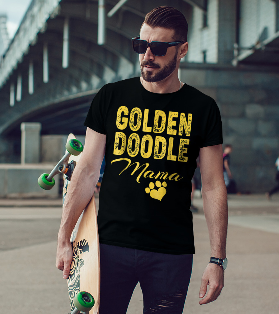 Goldendoodle Mama Paw Print Fun Idea8 T-Shirt