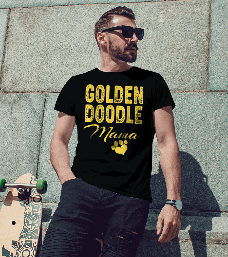 Goldendoodle Mama Paw Print Fun Idea8 T-Shirt