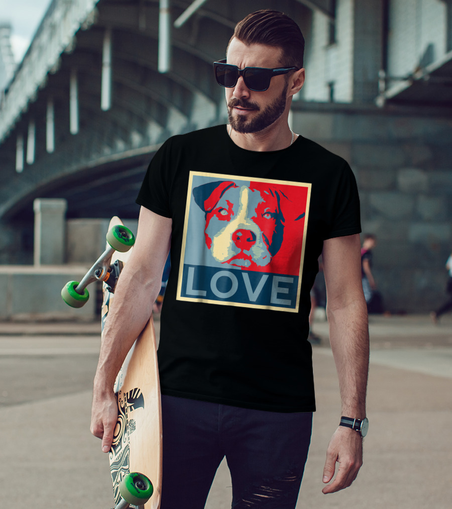 LOVE Pitbull Pit Bull Lovers T-Shirt