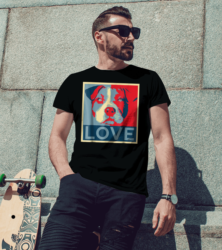 LOVE Pitbull Pit Bull Lovers T-Shirt