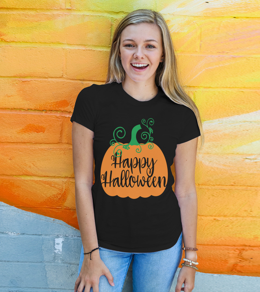 Happy Halloween Pumpkin Teacher Mom4 T-Shirt