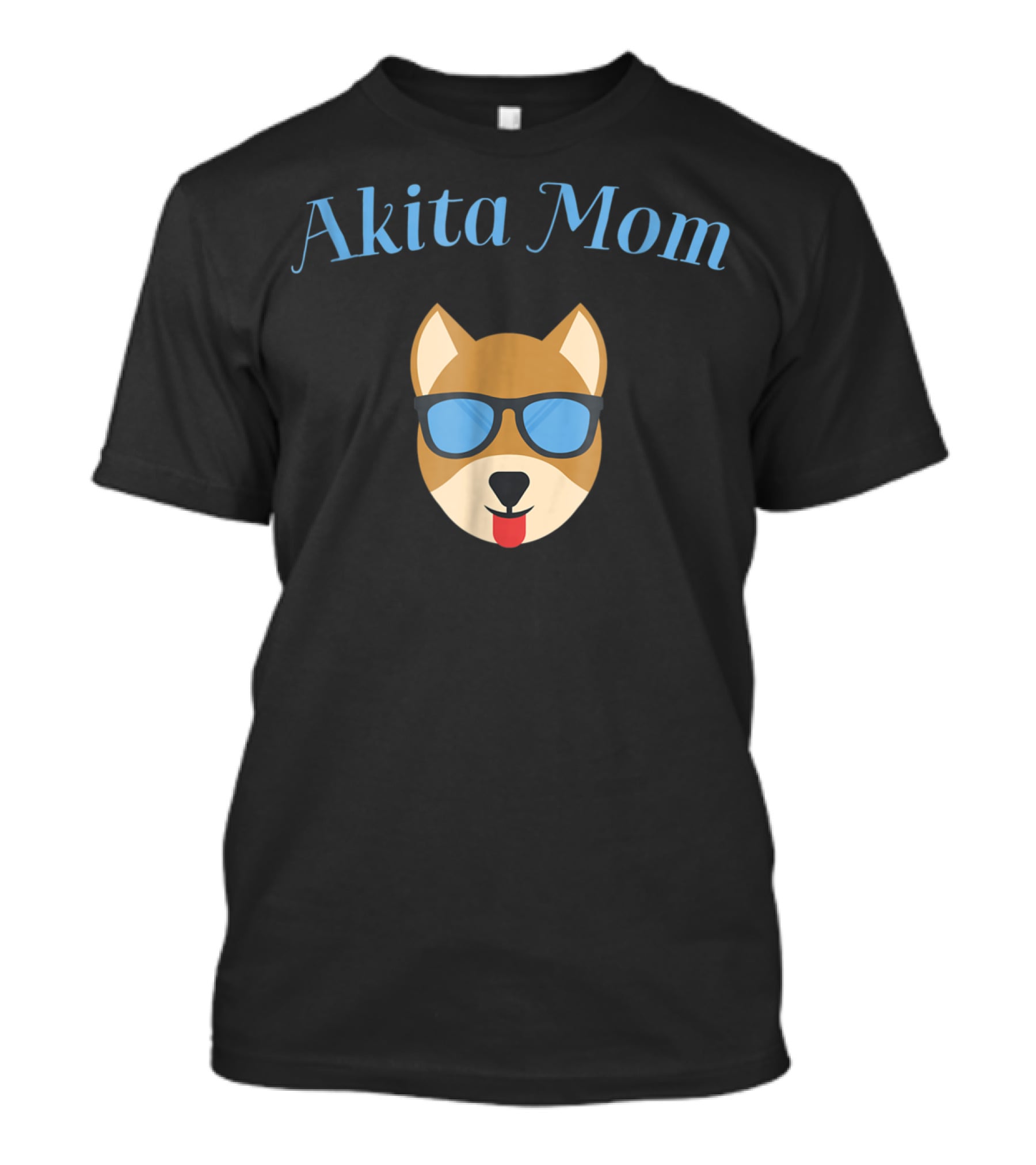 Akita Mom Dog With Sunglasses Celebrating Puppy Love And Fur Babies T-Shirt