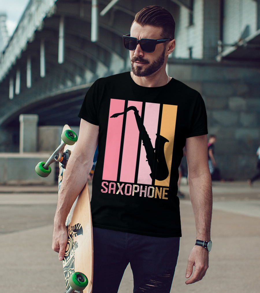 Saxophone Band Mom Marching Band School Music T-Shirt