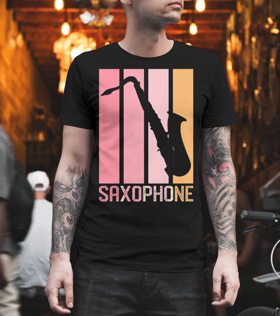 Saxophone Band Mom Marching Band School Music T-Shirt