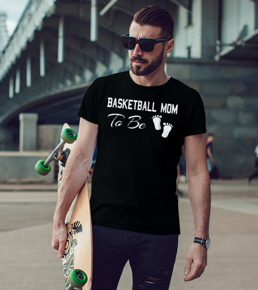 Basketball Mom To Be Pregnant Sports Crazy T-Shirt