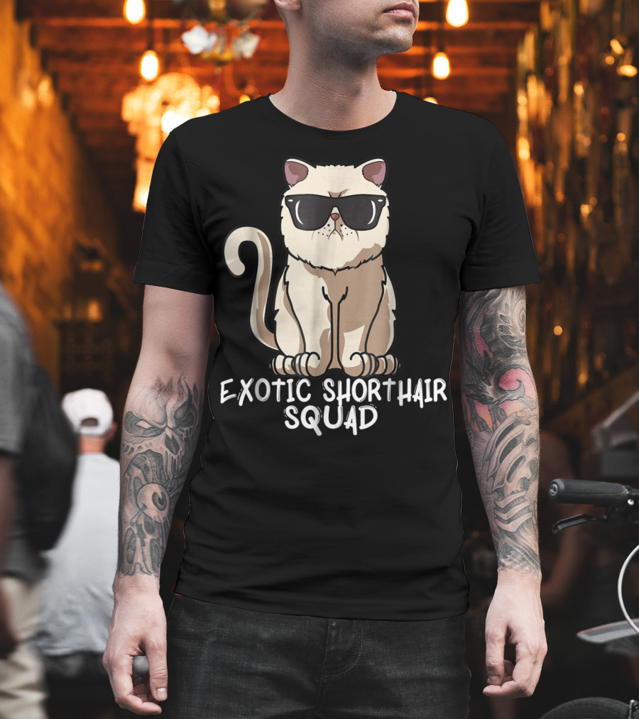 Exotic Shorthair Squad Cat Mom 90s T-Shirt