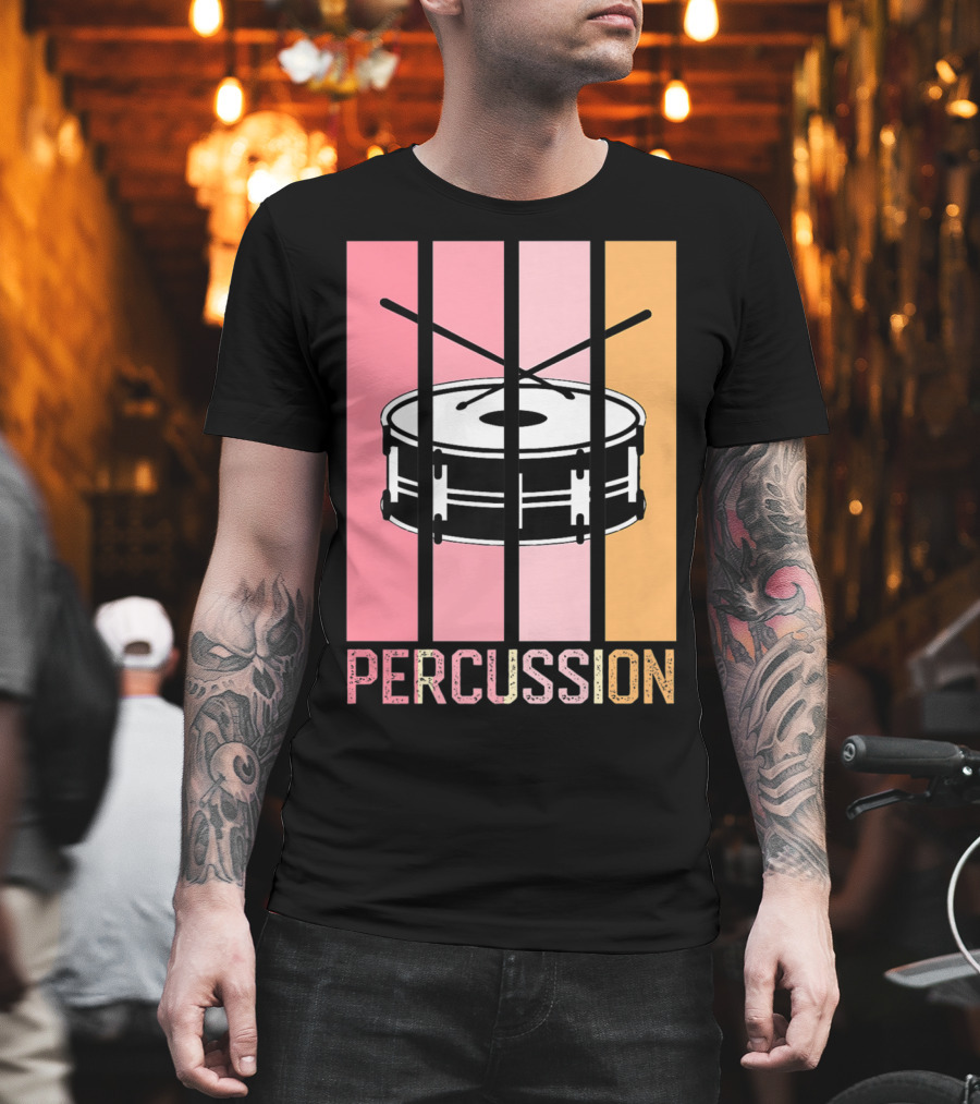 Percussion Drum Band Mom Marching Band School T-Shirt