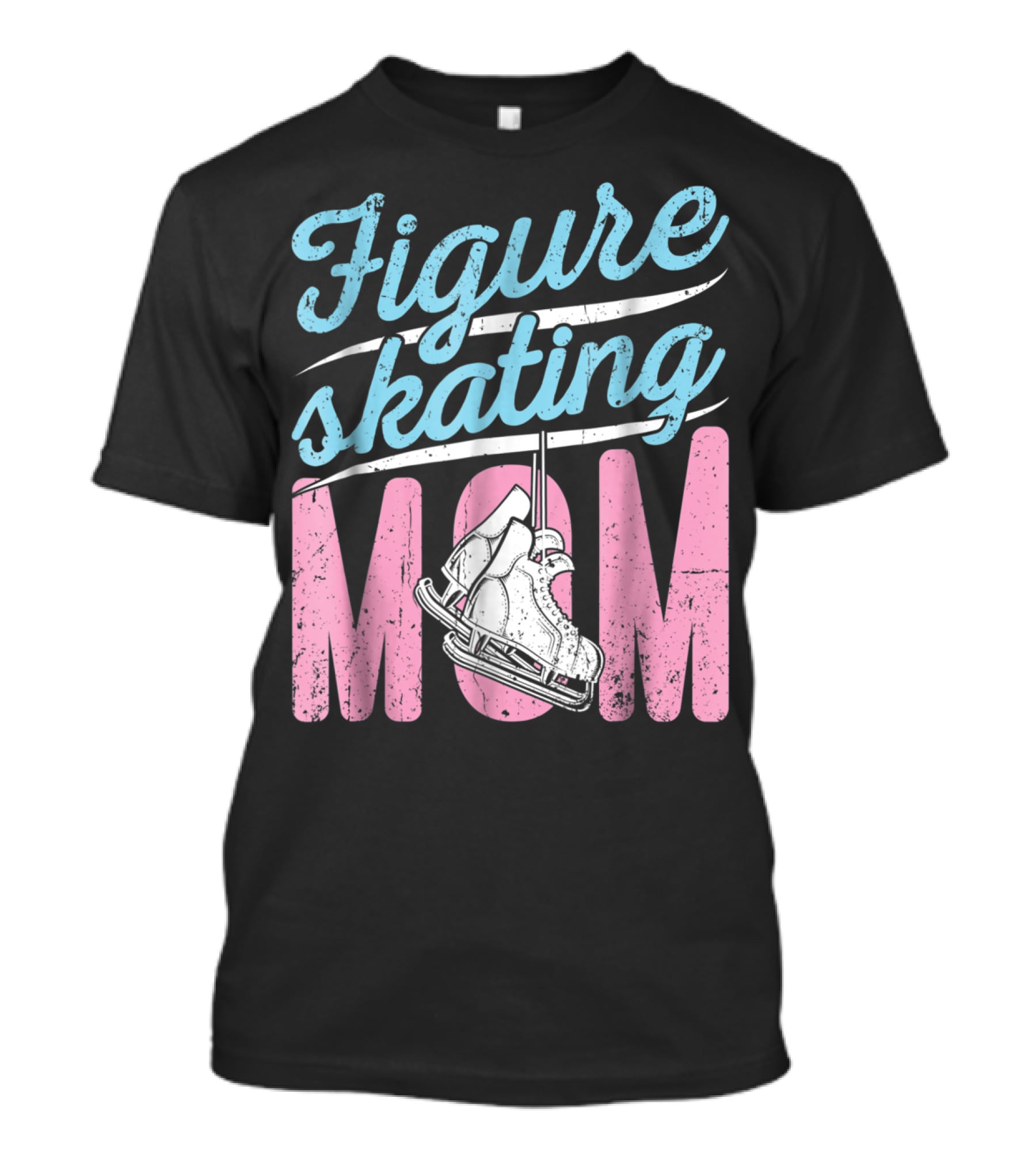 Figure Skating Mom With Ice Skates T-Shirt