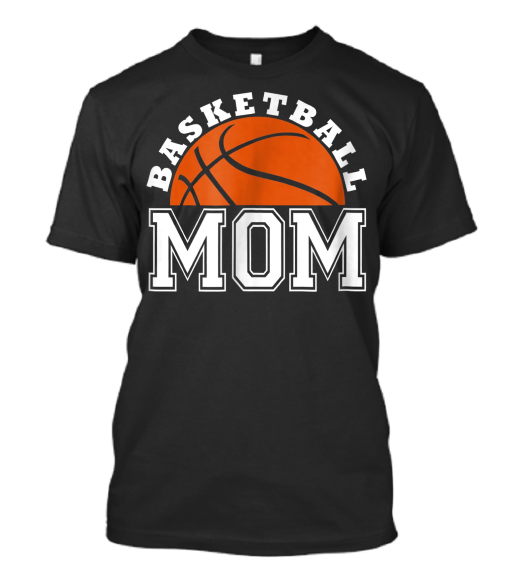 Basketball Mom Women83 Orange Ball Sports T-Shirt