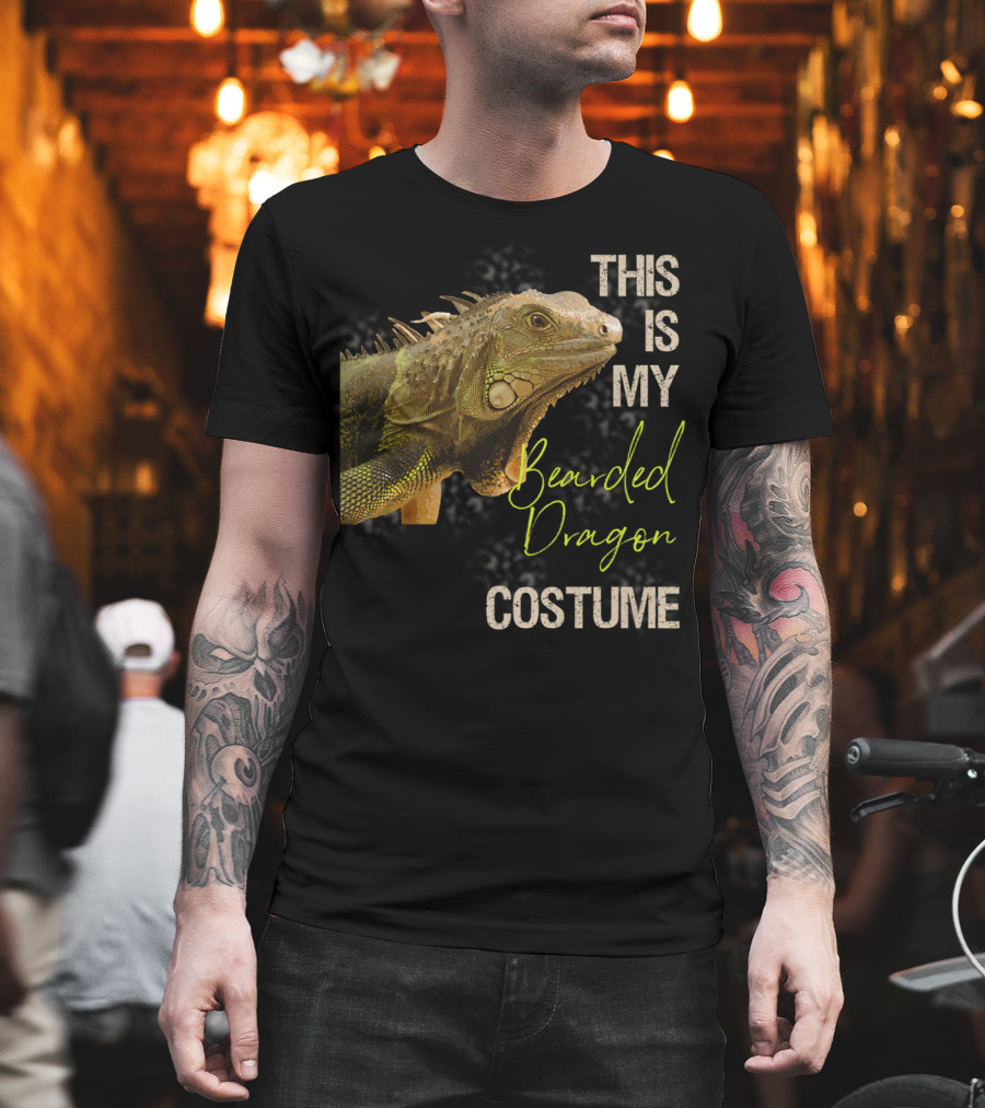 This Is My Bearded Dragon Costume Funny Bearded Dragon Costume Art Apparel Clothes38 T-Shirt