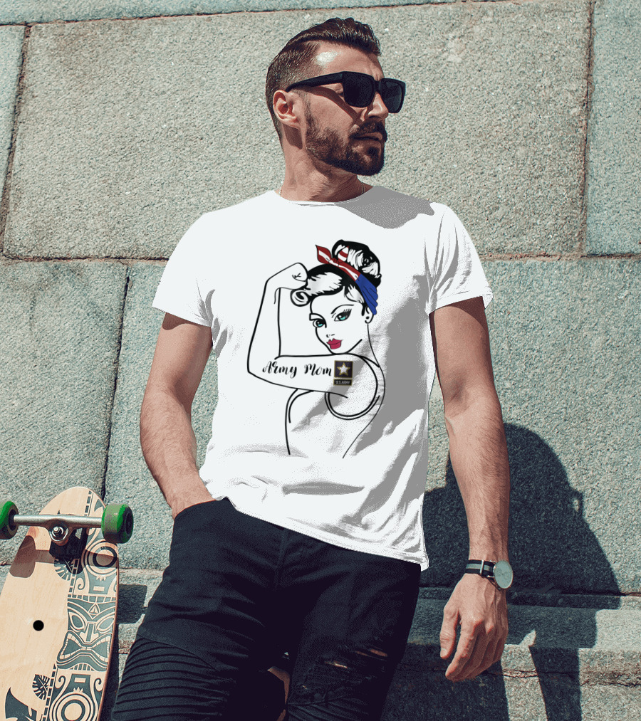 Army Mom U.S. Army Rosie Tribute Military Ideas For Her T-Shirt