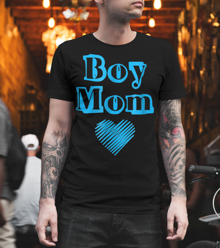 Boy Mom Heart Perfect New Mom Of Boys T-Shirt