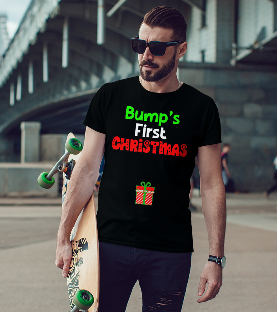 Bump's First Christmas Pregnant Expecting Gift T-Shirt