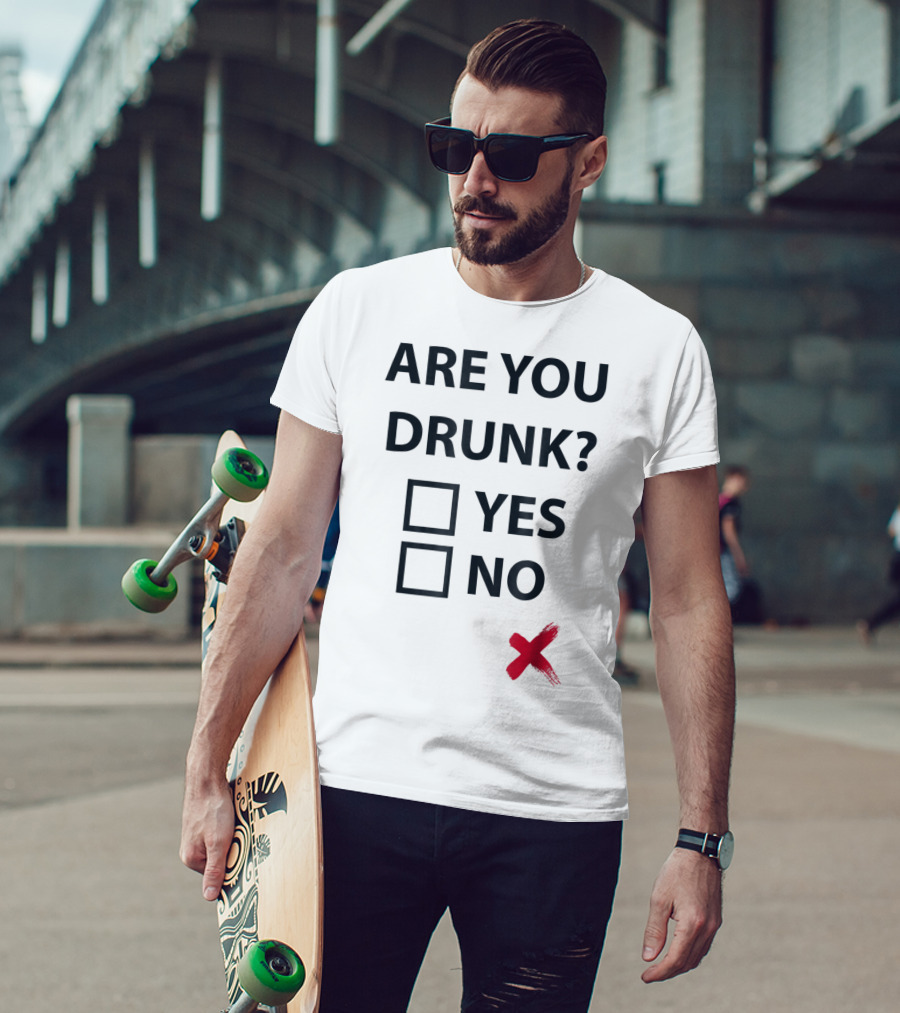 Are You Drunk Yes No X Christmas Beer Mom I Love Day Drinking T-Shirt