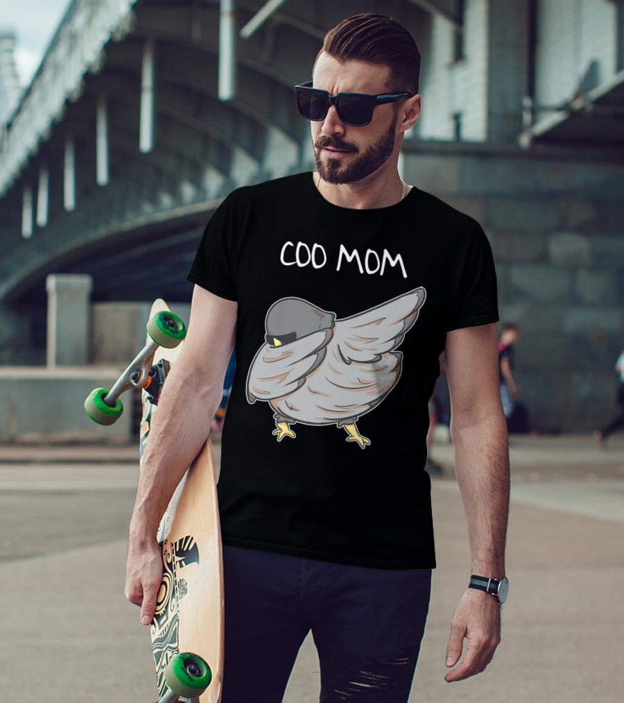 Coo Mom Pigeon Funny Cool Bird Pun Dabbing T-Shirt